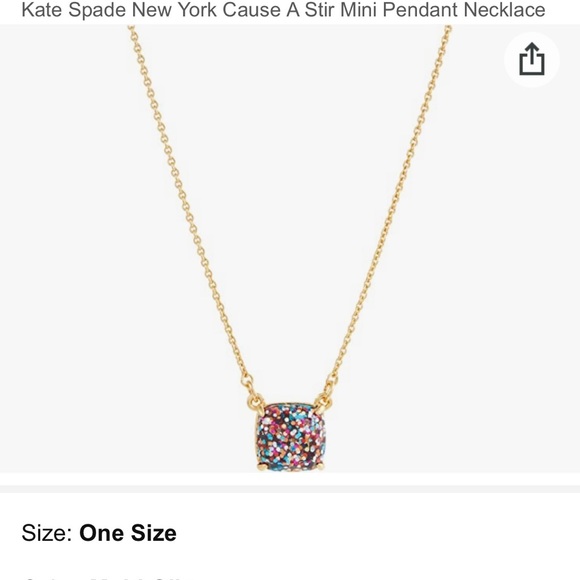 kate spade Jewelry Kate Spade New York Necklace Multi Glitter New